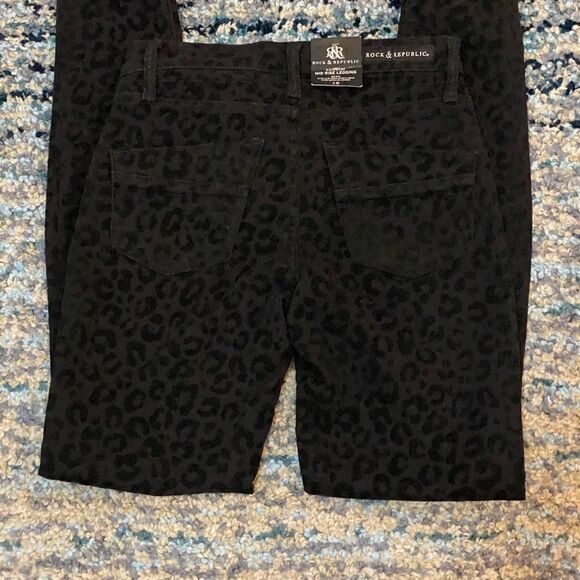 Rock & Republic Got Flocked Kashniere Leggings 4 - Picture 14 of 16